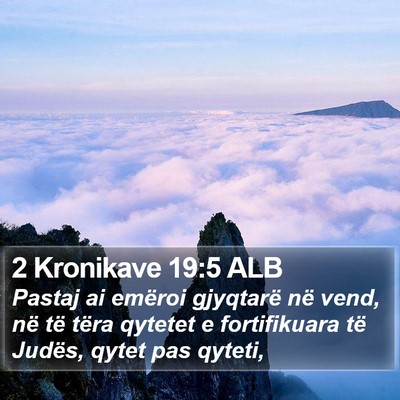 2 Kronikave 19:5 ALB Bible Verse Image