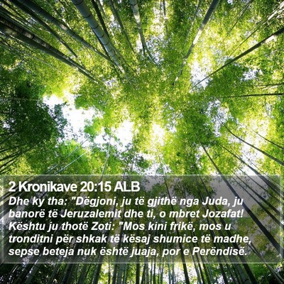 2 Kronikave 20:15 ALB Bible Verse Image
