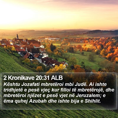 2 Kronikave 20:31 ALB Bible Verse Image
