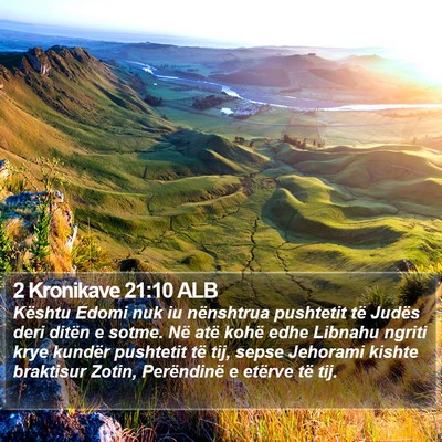 2 Kronikave 21:10 ALB Bible Verse Image
