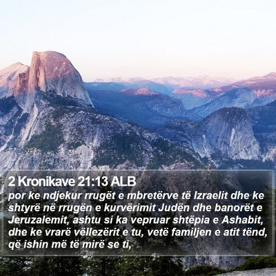 2 Kronikave 21:13 ALB Bible Verse Image