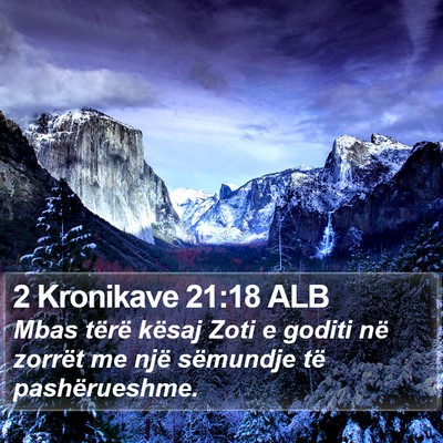 2 Kronikave 21:18 ALB Bible Verse Image