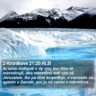 2 Kronikave 21:20 ALB Bible Verse Image
