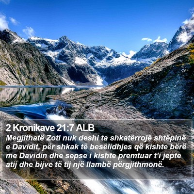 2 Kronikave 21:7 ALB Bible Verse Image