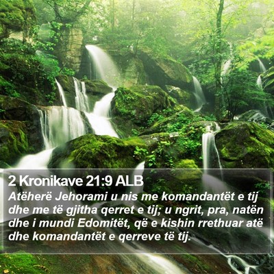 2 Kronikave 21:9 ALB Bible Verse Image
