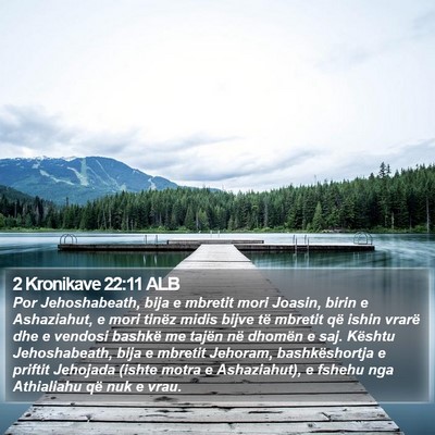 2 Kronikave 22:11 ALB Bible Verse Image