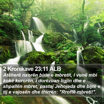 2 Kronikave 23:11 ALB Bible Verse Image