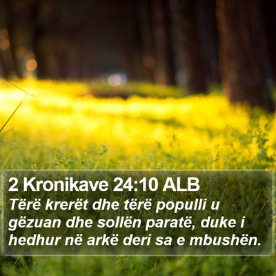 2 Kronikave 24:10 ALB Bible Verse Image