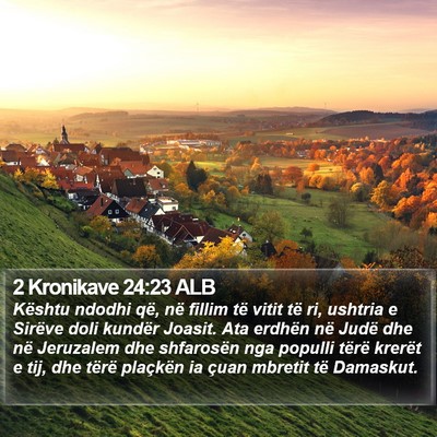2 Kronikave 24:23 ALB Bible Verse Image
