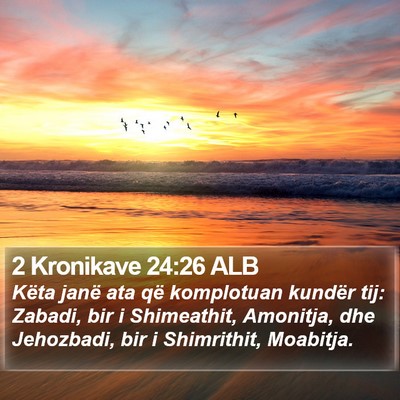 2 Kronikave 24:26 ALB Bible Verse Image