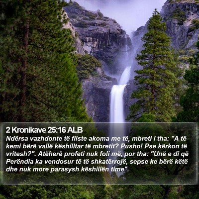 2 Kronikave 25:16 ALB Bible Verse Image