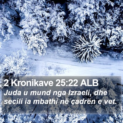 2 Kronikave 25:22 ALB Bible Verse Image