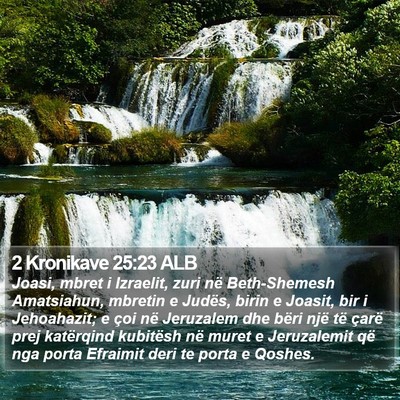 2 Kronikave 25:23 ALB Bible Verse Image