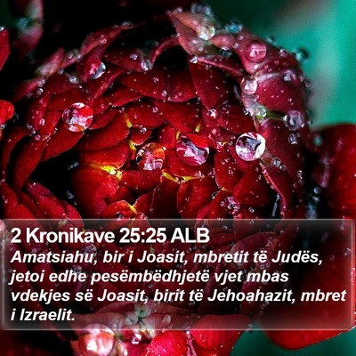 2 Kronikave 25:25 ALB Bible Verse Image