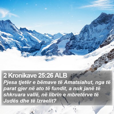 2 Kronikave 25:26 ALB Bible Verse Image