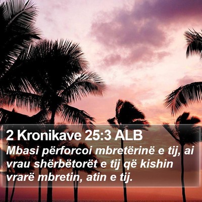 2 Kronikave 25:3 ALB Bible Verse Image