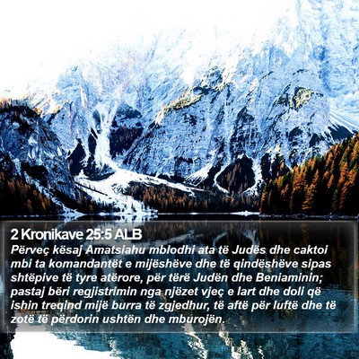 2 Kronikave 25:5 ALB Bible Verse Image