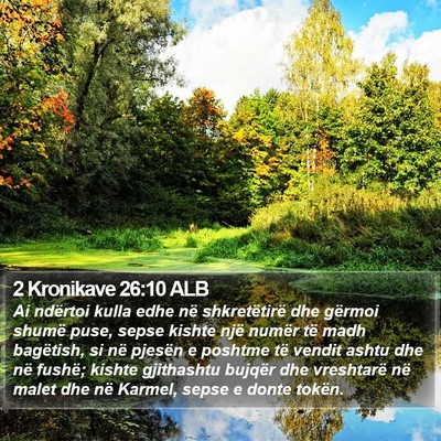2 Kronikave 26:10 ALB Bible Verse Image