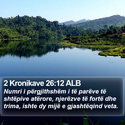 2 Kronikave 26:12 ALB Bible Verse Image