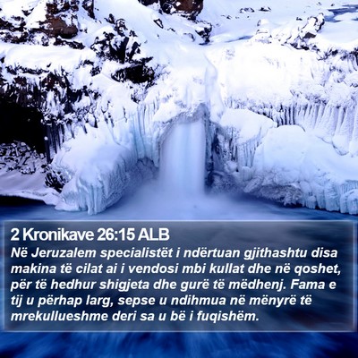 2 Kronikave 26:15 ALB Bible Verse Image