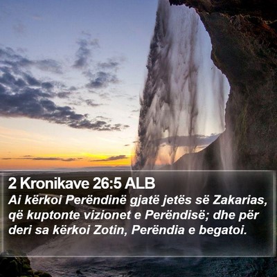 2 Kronikave 26:5 ALB Bible Verse Image