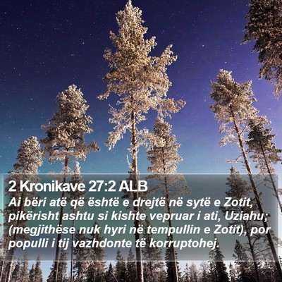 2 Kronikave 27:2 ALB Bible Verse Image