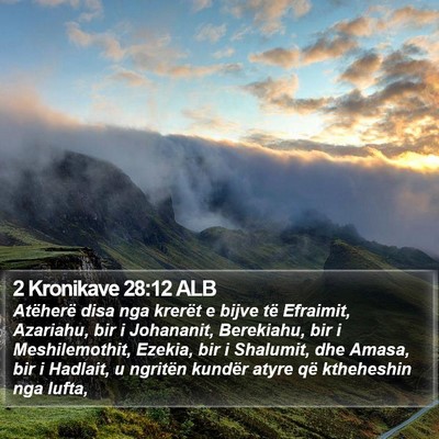 2 Kronikave 28:12 ALB Bible Verse Image
