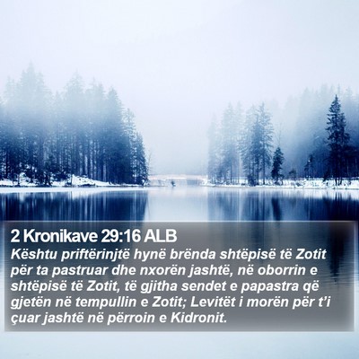 2 Kronikave 29:16 ALB Bible Verse Image
