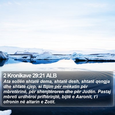 2 Kronikave 29:21 ALB Bible Verse Image