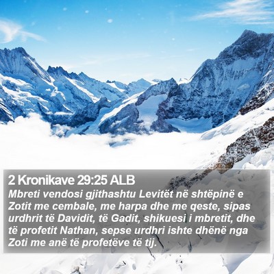 2 Kronikave 29:25 ALB Bible Verse Image