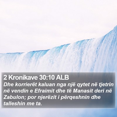 2 Kronikave 30:10 ALB Bible Verse Image