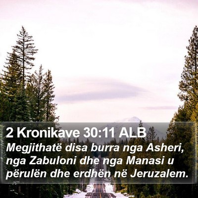 2 Kronikave 30:11 ALB Bible Verse Image
