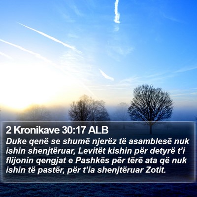 2 Kronikave 30:17 ALB Bible Verse Image