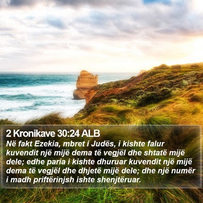 2 Kronikave 30:24 ALB Bible Verse Image