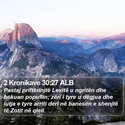 2 Kronikave 30:27 ALB Bible Verse Image
