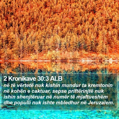 2 Kronikave 30:3 ALB Bible Verse Image