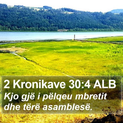 2 Kronikave 30:4 ALB Bible Verse Image