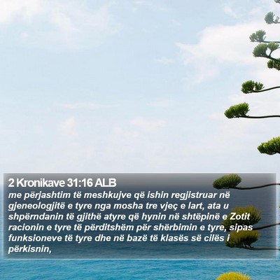 2 Kronikave 31:16 ALB Bible Verse Image