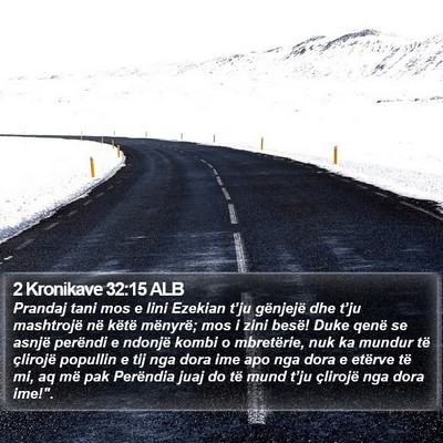 2 Kronikave 32:15 ALB Bible Verse Image