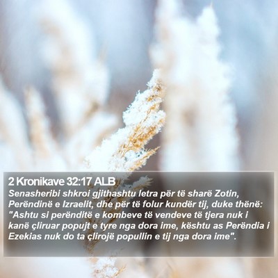 2 Kronikave 32:17 ALB Bible Verse Image