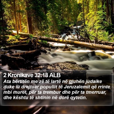 2 Kronikave 32:18 ALB Bible Verse Image