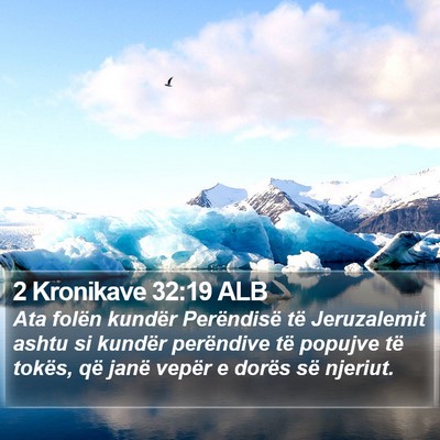 2 Kronikave 32:19 ALB Bible Verse Image
