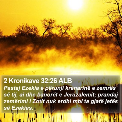 2 Kronikave 32:26 ALB Bible Verse Image