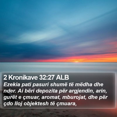 2 Kronikave 32:27 ALB Bible Verse Image