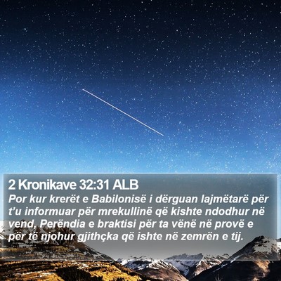 2 Kronikave 32:31 ALB Bible Verse Image