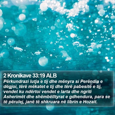 2 Kronikave 33:19 ALB Bible Verse Image
