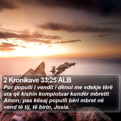 2 Kronikave 33:25 ALB Bible Verse Image