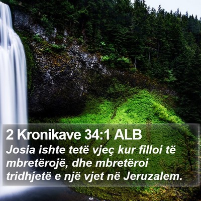 2 Kronikave 34:1 ALB Bible Verse Image