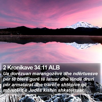 2 Kronikave 34:11 ALB Bible Verse Image