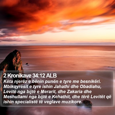2 Kronikave 34:12 ALB Bible Verse Image